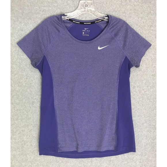 Nike Other - Nike Running Shirt Womens Medium Dri-Fit Purple Short Sleeve Athletic Running